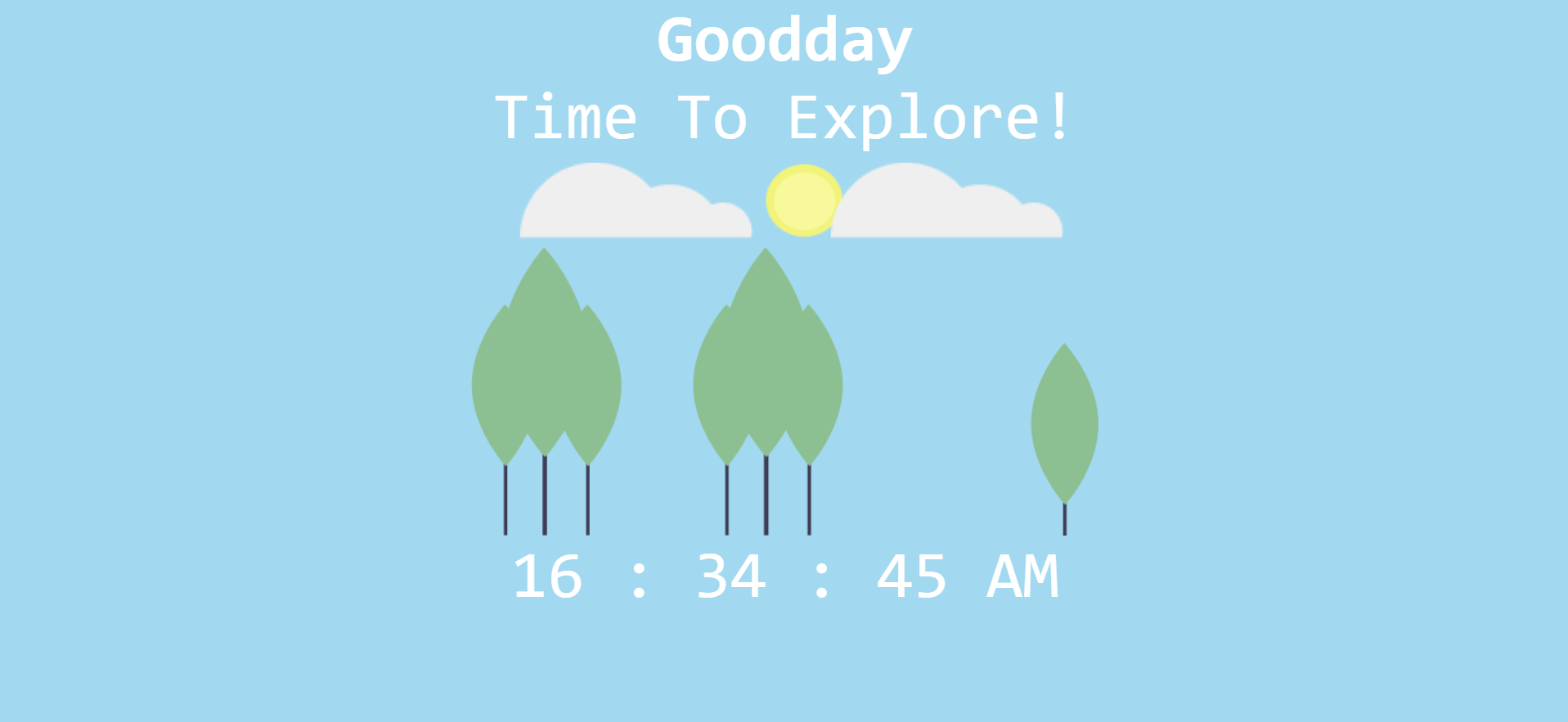 digital clock showing day time visually sunny weahter