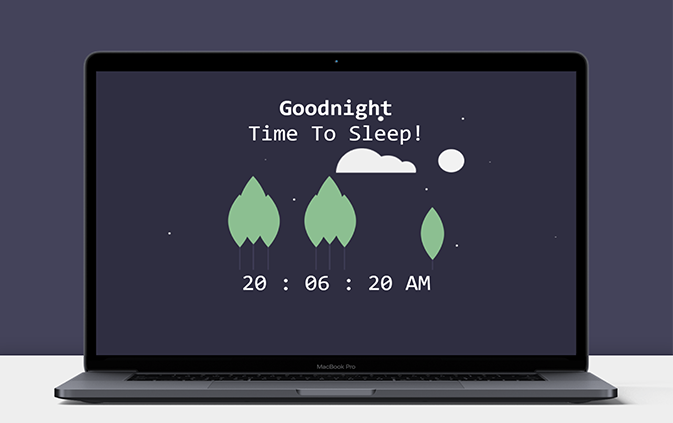 clock day and night cycle visual indication of time